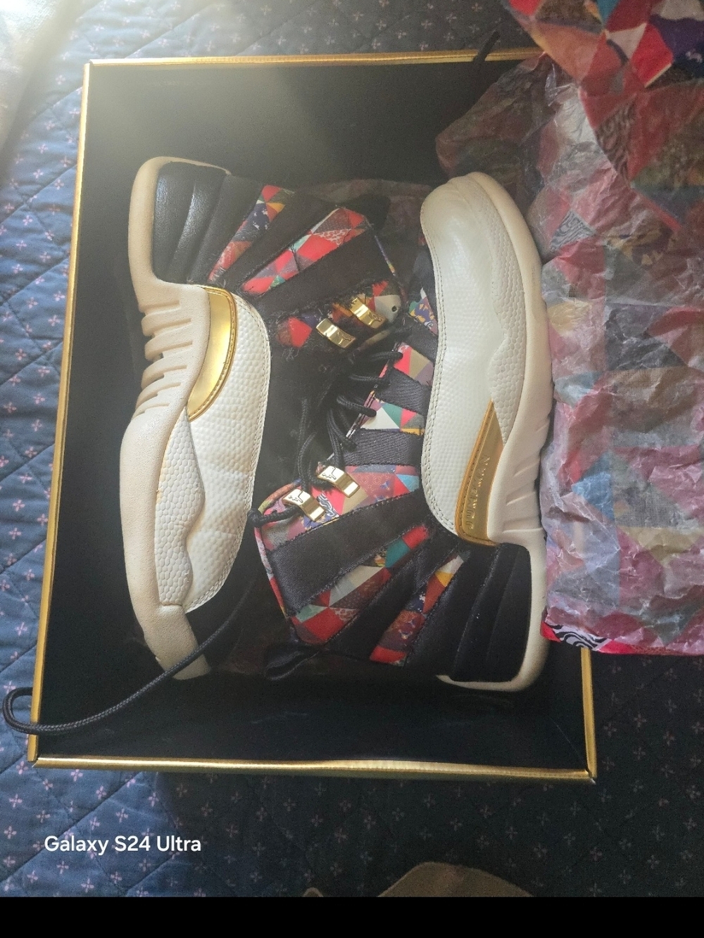 Jordan Air Jordan 12 Retro CNY Black/True Red-Sail - Picture 2 of 6